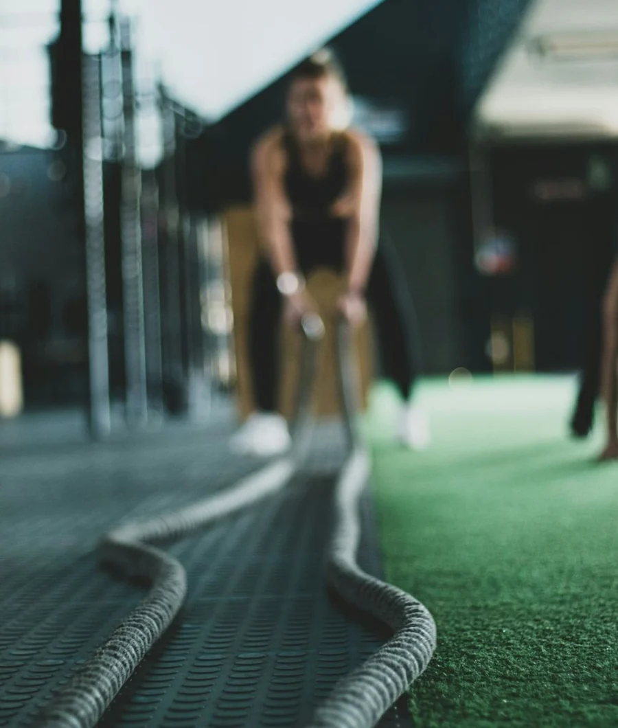 Battle ropes workout